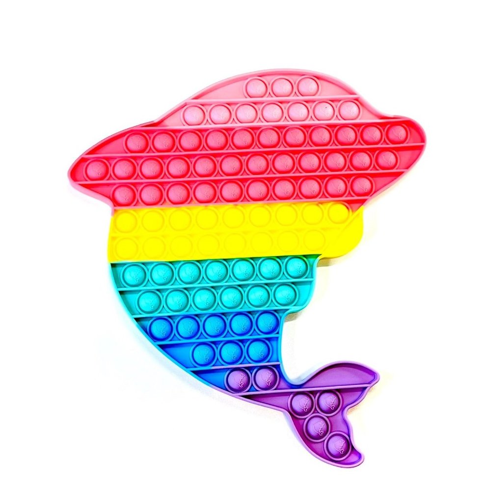 JUMBO popit fidget toy: dolphin